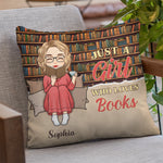 It Was Me Just A Girl Who Loves Book - Personalized Custom Pillow - Christmas Gift For Book Lovers