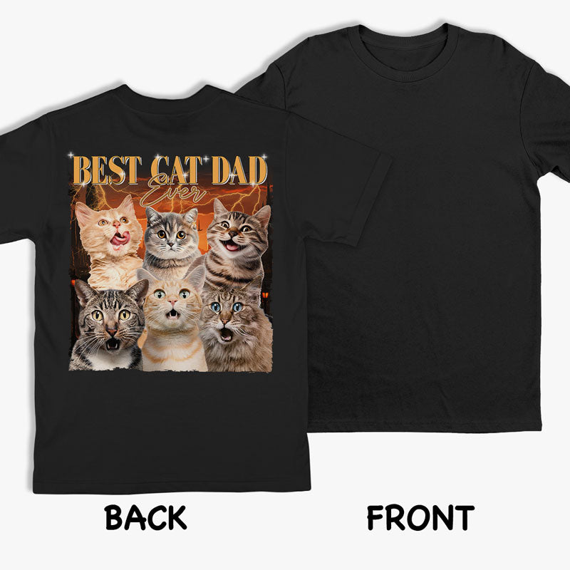 Custom Photo Best Dog Dad Ever - Dog & Cat Personalized Custom Unisex Back Printed T-shirt, Hoodie, Sweatshirt - Gift For Pet Owners, Pet Lovers