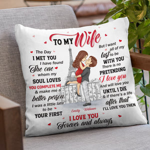 The One Whom My Soul Loves - Couple Personalized Custom Pillow - Gift For Husband Wife, Anniversary