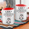 Thanks For The Daily Strolls - Dog Personalized Custom Accent Mug - Gift For Pet Owners, Pet Lovers