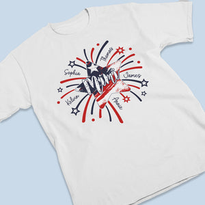 Happy 4th Of July To Our Mimi - Family Personalized Custom Unisex T-shirt, Hoodie, Sweatshirt - 4th Of July, Birthday Gift For Grandma