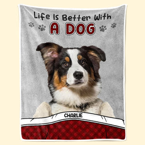 Custom Photo Ask Me About My Dogs And Cats - Dog & Cat Personalized Custom Baby Blanket - Gift For Pet Owners, Pet Lovers