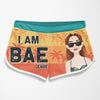 If I'm Lost Return To Bae I Am Bae - Funny Personalized Custom Tropical Hawaiian Aloha Couple Beach Shorts - Summer Vacation Gift, Birthday Party Gift For Husband Wife