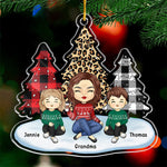 Grandkids Put The Merry In My Christmas - Family Personalized Custom Ornament - Acrylic Custom Shaped - Christmas Gift For Family Members