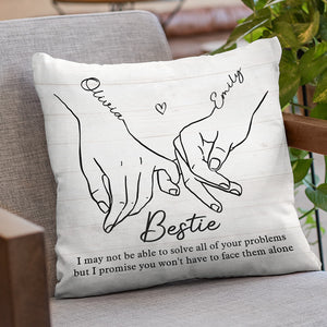 Friendship Is A Precious Gift - Bestie Personalized Custom Pillow - Christmas Gift For Best Friends, BFF, Sisters