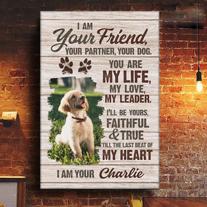 Custom Photo I Promise To Be Your Best Friend - Dog Personalized Custom Vertical Canvas - Gift For Pet Owners, Pet Lovers