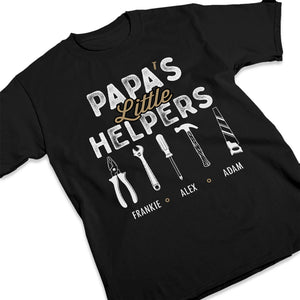 Papa's Little Helpers - Family Personalized Custom Unisex T-shirt, Hoodie, Sweatshirt - Father's Day, Birthday Gift For Dad