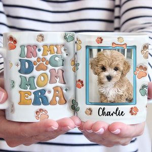 In My Fur Dad Era - Dog & Cat Personalized Custom 3D Inflated Effect Printed Mug - Gift For Pet Owners, Pet Lovers