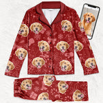 Custom Photo A Festive Pup-fect Christmas - Dog & Cat Personalized Custom Face Photo Pajamas - Christmas Gift For Pet Owners, Pet Lovers