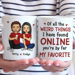 I Love You More - Couple Personalized Custom Mug - Gift For Husband Wife, Anniversary