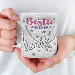 Bestie Forever - Bestie Personalized Custom 3D Inflated Effect Printed Mug - Gift For Best Friends, BFF, Sisters, Coworkers