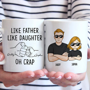 Like Father Like Son - Family Personalized Custom Mug - Gift For Family Members