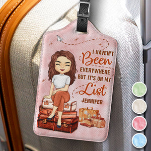 It's On My Travel Bucket List - Travel Personalized Custom Luggage Tag - Holiday Vacation Gift, Gift For Adventure Travel Lovers