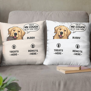 Go Sit Over There - Dog & Cat Personalized Custom Pocket Pillow - Gift For Pet Owners, Pet Lovers