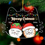 Custom Name Christmas Cat Gifts for Cat Lovers - Personalized Ornament