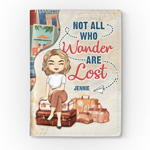 Just A Girl Who Loves Traveling - Personalized Passport Cover, Passport Holder - Gift For Bestie