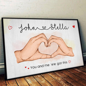 Loved You Then, Love You Still - Couple Personalized Custom Horizontal Poster - Gift For Husband Wife, Anniversary