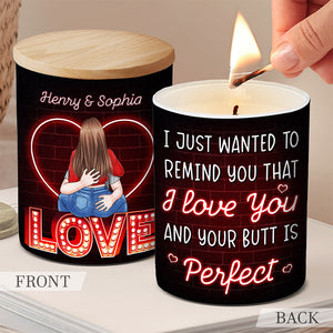 A Candle To Remind That I Love You - Couple Personalized Custom Smokeless Scented Candle - Gift For Husband Wife, Anniversary