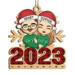 Custom Name Christmas Couple Gifts - Personalized Ornament