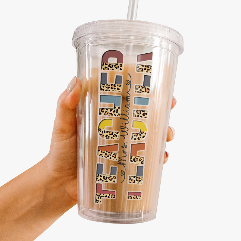 Kids Personalized Valentine's Day Tumbler Cup With Matching Lid and Straw,  Customized for Children, Toddler, Valentines Gift 