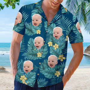 Custom Photo Summer Time - Family Personalized Custom Unisex Tropical Hawaiian Aloha Shirt - Summer Vacation Gift, Gift For Family Members