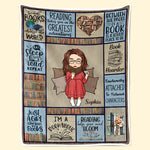 I'm A Bookaholic - Personalized Custom Blanket - Christmas Gift For Book Lovers