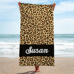 The Playful Pattern - Bestie Personalized Custom Beach Towel - Gift For Best Friends, BFF, Sisters
