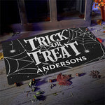 Trick Or Treat - Family Personalized Custom Home Decor Decorative Mat - Halloween Gift For Family Members