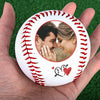 Custom Photo Love You To The Centerfield Fence And Back - Couple Personalized Custom Baseball - Gift For Husband Wife, Anniversary