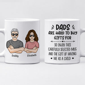 Enjoy The Gift Of Having Me As A Child - Family Personalized Custom Mug - Father's Day, Birthday Gift For Dad