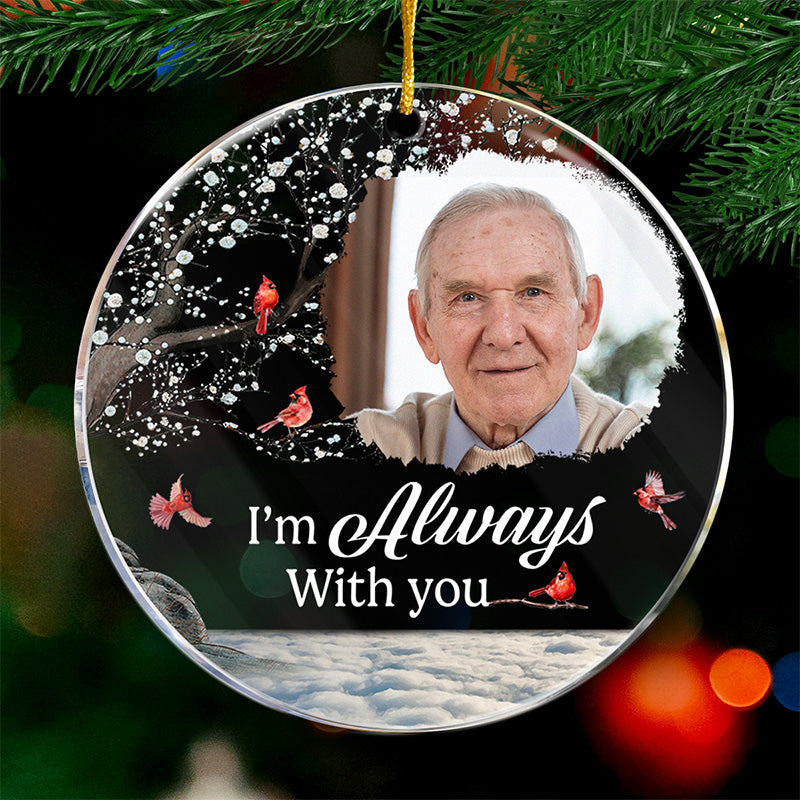 Custom Photo You Are My Best Memory - Family Personalized Custom Ornament - Acrylic Round Shaped - Christmas Gift, Sympathy Gift For Family Members