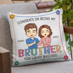 Custom Name Funny Brother Gifts - Personalized Pillow