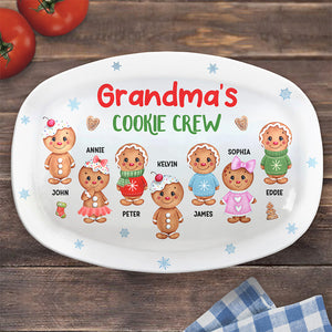 Nana's Perfect Batch - Family Personalized Custom Platter - Christmas Gift For Grandma