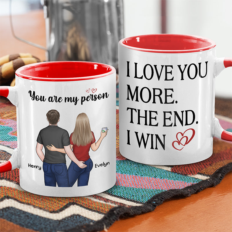 Unique His and Her Coffee Mugs for Anniversary, Love You to the