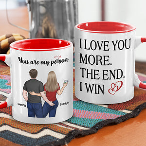 I Love You More Than I Can Say - Couple Personalized Custom Accent Mug - Gift For Husband Wife, Anniversary