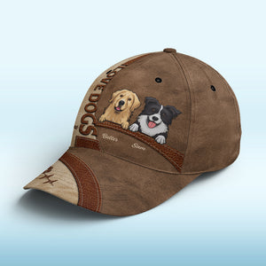 Happiness Is A Wagging Tail - Dog Personalized Custom Hat, All Over Print Classic Cap - Gift For Pet Owners, Pet Lovers