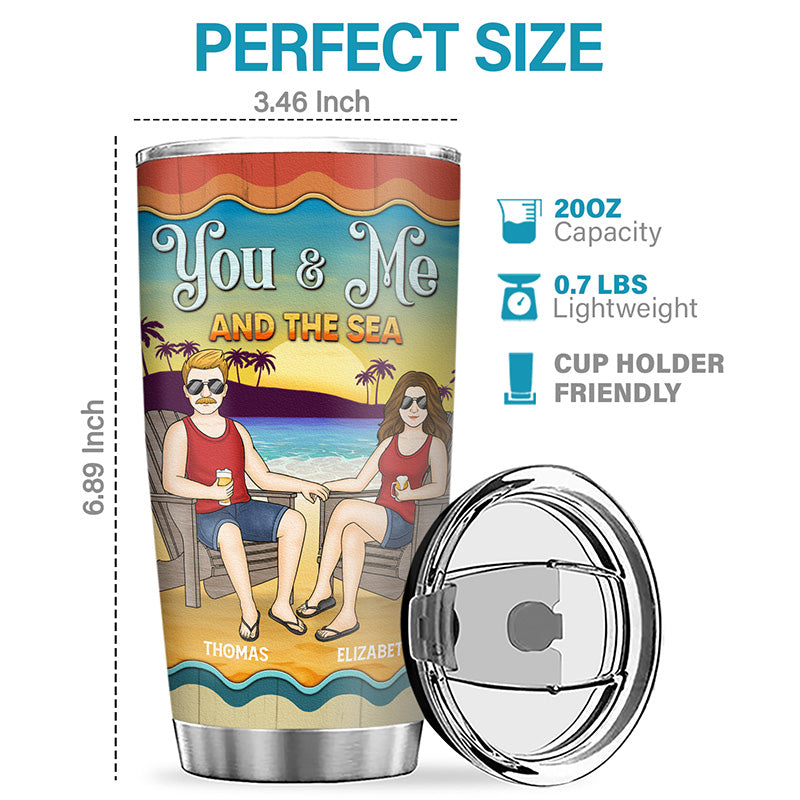 I Love You To The Beach And Back - Couple Personalized Custom 4 In 1 C -  Pawfect House ™