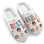 Custom Photo Best Nana Gifts - Personalized Fluffy Slipper