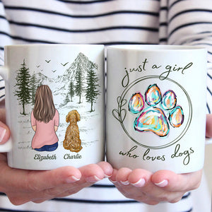 Just A Girl Who Loves Dogs - Dog Personalized Custom Mug - Gift For Pet Owners, Pet Lovers