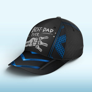 Best Papa Ever - Family Personalized Custom Hat, All Over Print Classic Cap - Father's Day, Birthday Gift For Dad, Grandpa