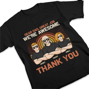 Dear Dad, Thanks For Everything - Family Personalized Custom Unisex T-shirt, Hoodie, Sweatshirt - Father's Day, Birthday Gift For Dad