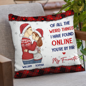 I Love You, I'm Keeping You - Couple Personalized Custom Pillow - Christmas Gift For Husband Wife, Anniversary