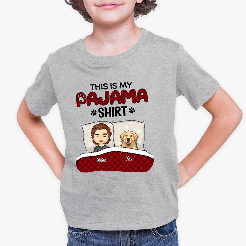 This Is Kid Pajama Shirt - Dog Personalized Custom Kid T-shirt - Gift For Kid, Pet Owners, Pet Lovers