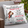 The Day I Met You - Couple Personalized Custom Pillow - Gift For Husband Wife, Anniversary