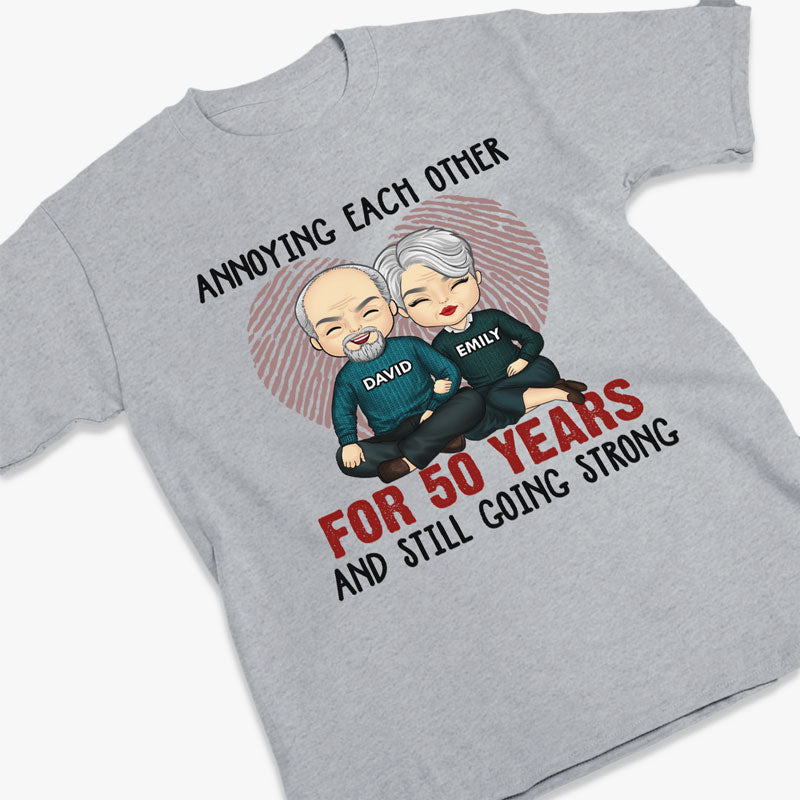 Annoying Each Other For Many Years - Anniversary Gifts, Gift For Couples, Husband Wife - Personalized Unisex T-shirt