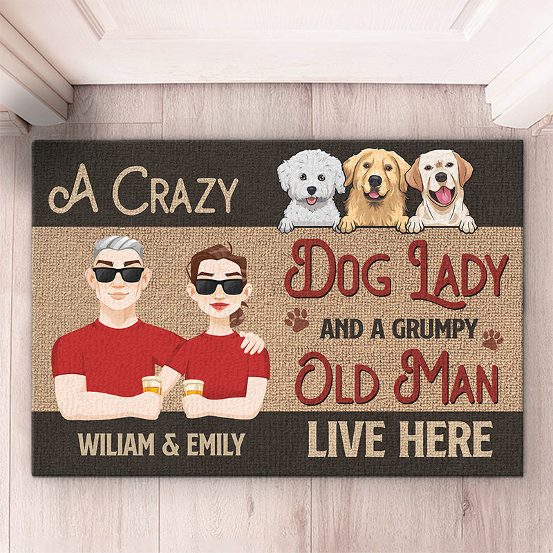 Dog Doormat Customized Name And Breed Welcome To Dog's House Human Live  Here Too