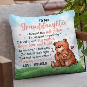 To My Grandchildren, You Will Feel My Love - Family Personalized Custom Pillow - Gift For Family Members