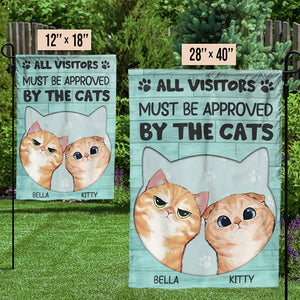 The Cats Rule This Area - Cat Personalized Custom Flag - Gift For Pet Lovers, Pet Owners