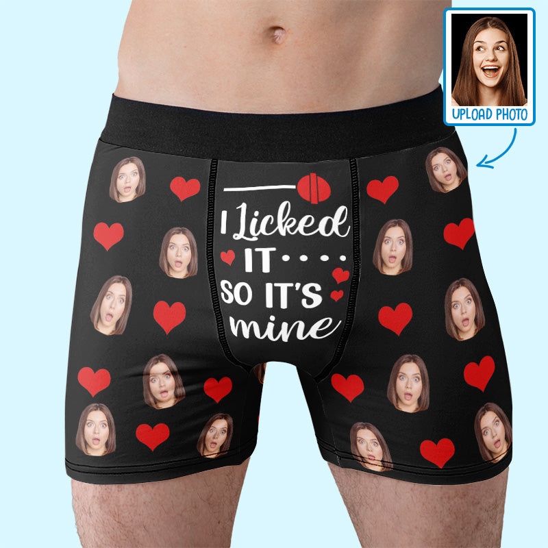 Funny Gift for husband or Boyfriend, Funny Underwear, I Licked it