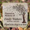 Rooted In Love, Always In Our Heart - Memorial Personalized Memorial Stone - Sympathy Gift, Gift For Family Members